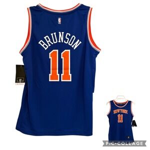 Jalen Brunson New York Knicks Fanatics NBA Jersey Youth Large Blue 11 NEW